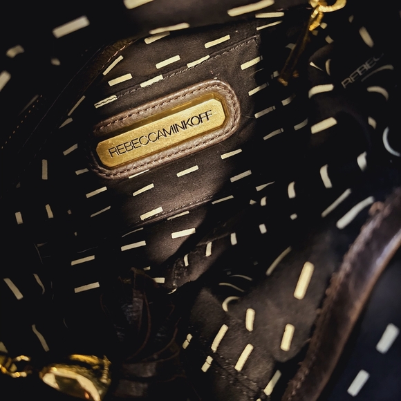 Rebecca Minkoff Studded Dk.Leather Handbag EUC - Picture 8 of 9